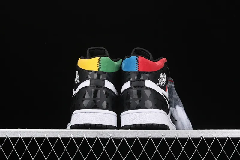All categories Air Jordan Jordan series basketball shoes Air Jordan 1 Mid Air Jordan 1 Quai 54 Mid (2019) AJ1 Joe 1 China series French streetball four-color mandarin duck CJ9219-001